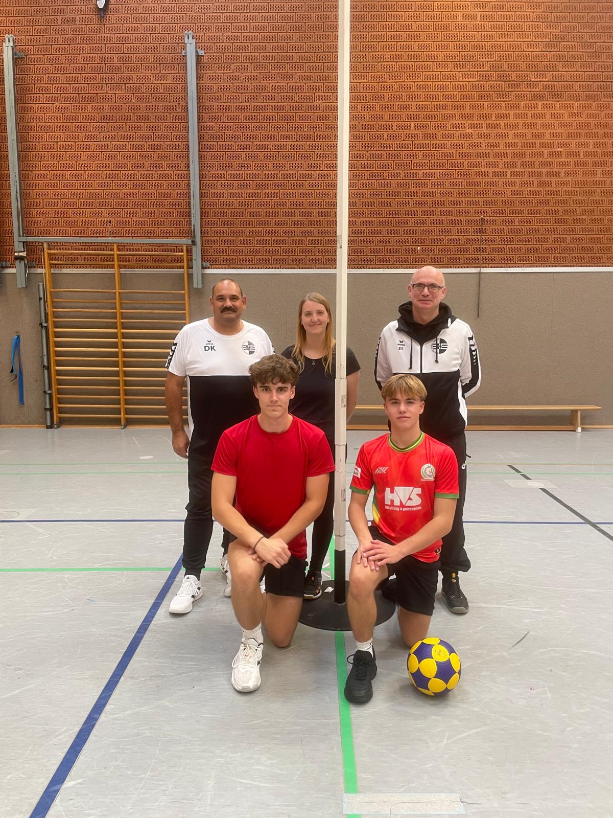 Peter Brinkmann (v.l), Theo Ottberg (v.r.), Daniel Klein (h.l.), Nadine Kramer (h.m.), Enrico Stiewe